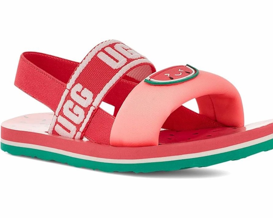 Sandals * | Ugg Kids Zuma Sling Watermelon Stuffie (Toddler/Little Kid)