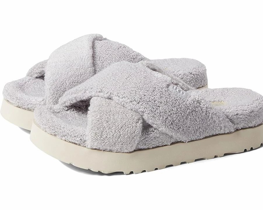 Slippers * | Ugg Fuzz Sugar Terry Cross Slide