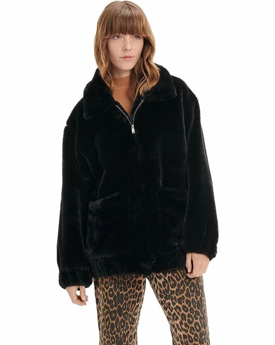 Clothing * | Ugg Kianna Faux Fur Jacket